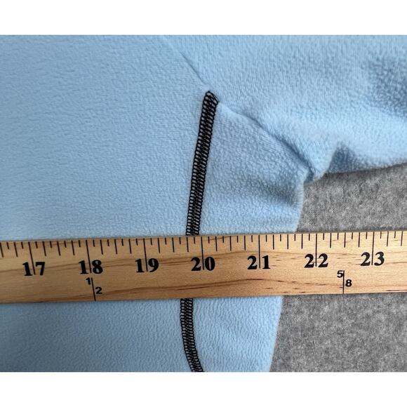 Under Armour Women's  XL Fleece 1/4 Zip Pullover Sweater Light Blue UA Logo - Picture 8 of 13